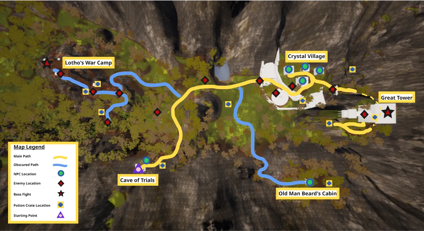 Frazzled Forest map